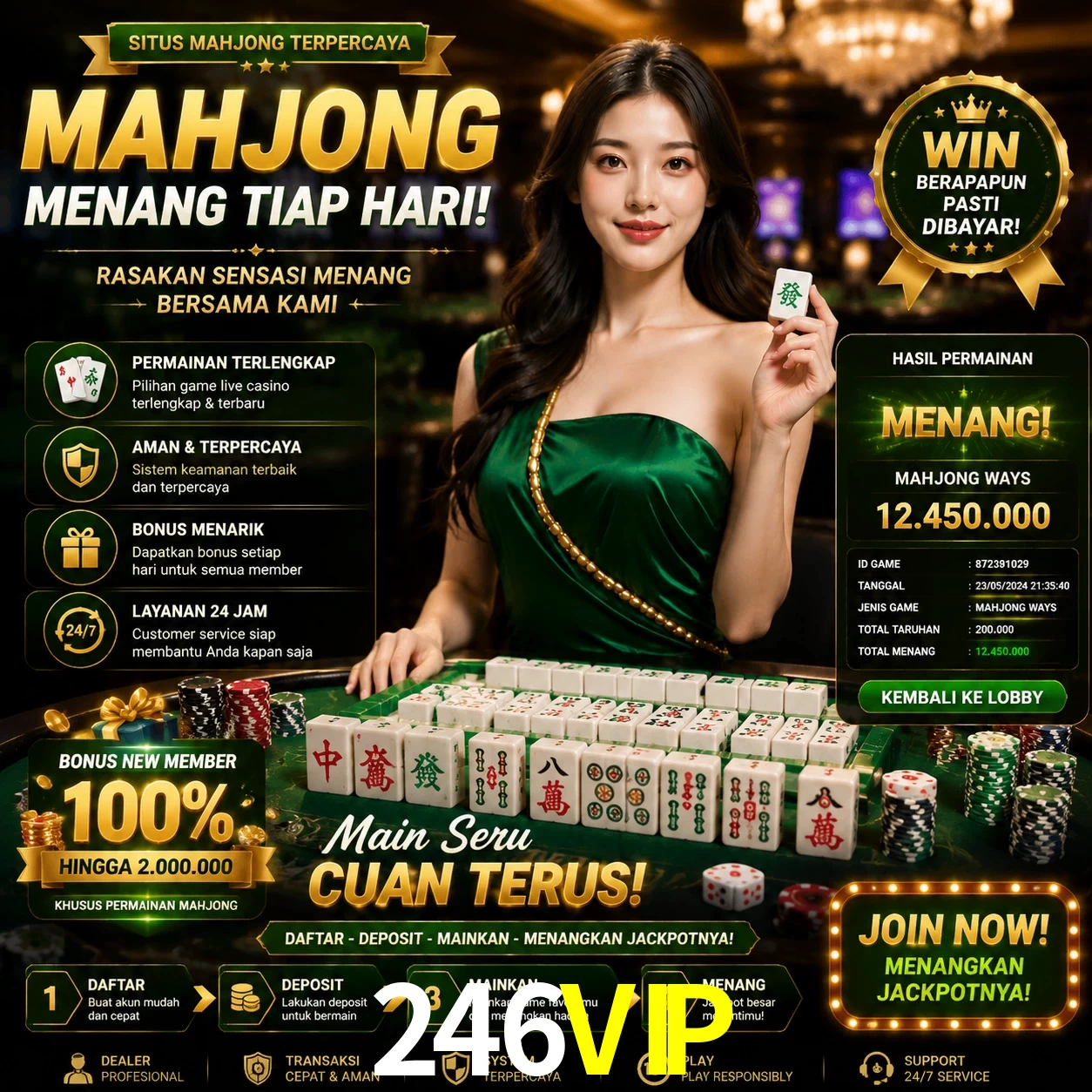 Cashback VIP 246VIP - reembolso semanal